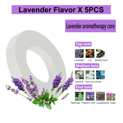 5-50 PCS PE Material Car Air Freshener Perfume Tablets Accessories Solar Rotation Car Perfume Diffuser Supplement Accessories